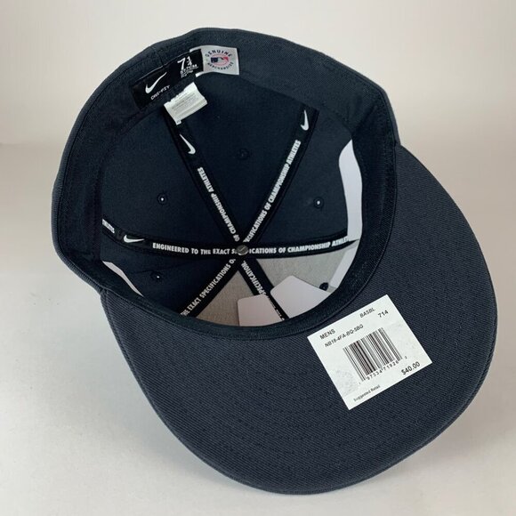 Boston Red Sox MLB Navy Blue Nike Pro Cap Fitted Hat Mens 7 1/4 New - Picture 4 of 5